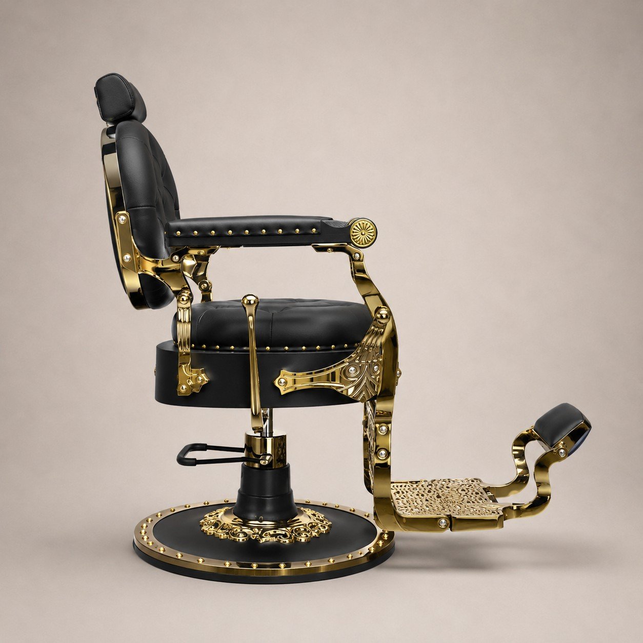Sillón Barbero Innovación Exclusiva Golden Royal 3