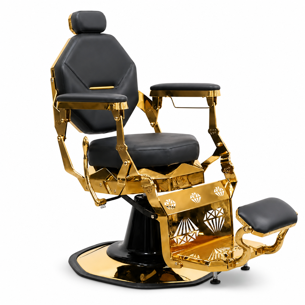 Sillón Barbero Con Diseño Profesional Golden