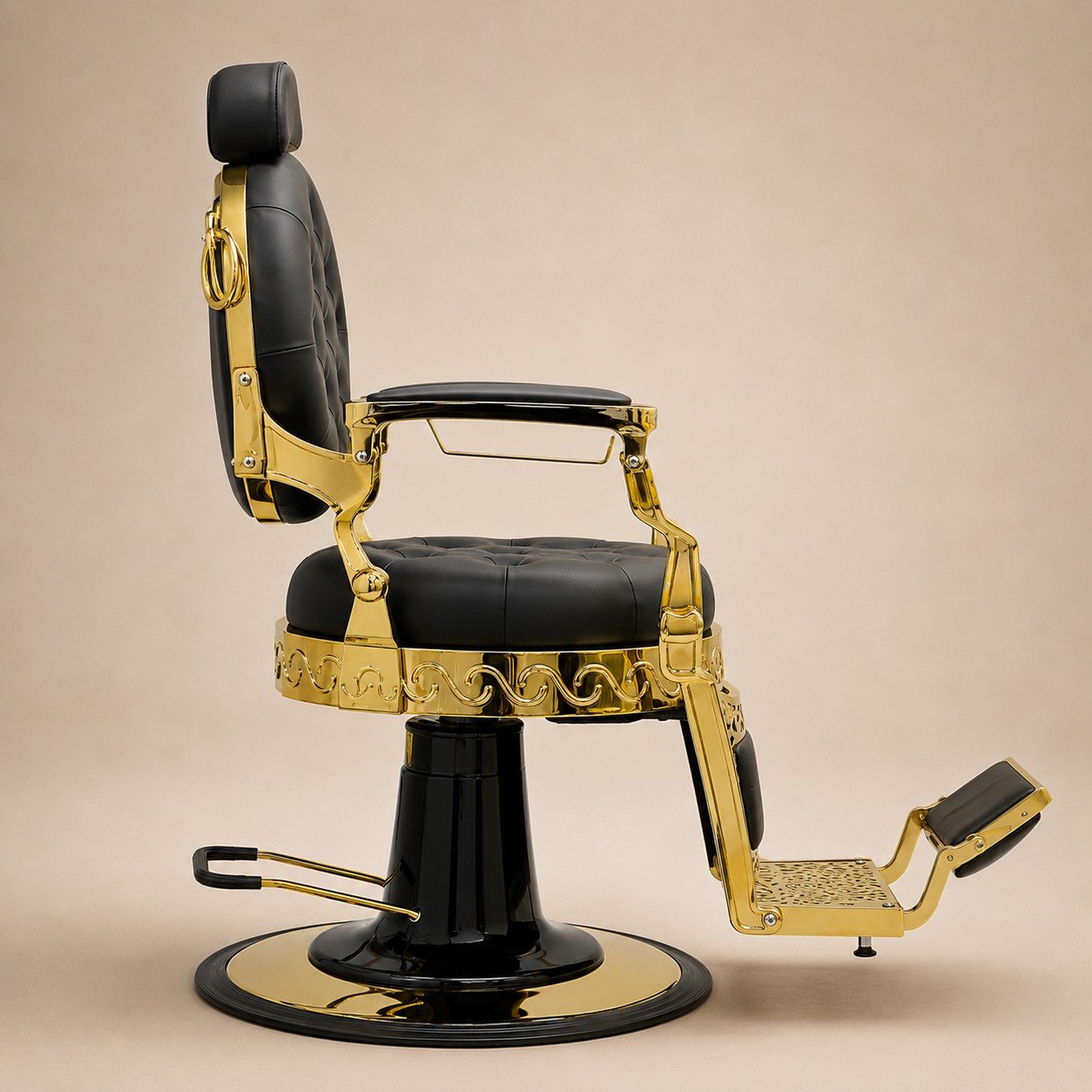 Sillon Barbero Gold Estilo Moderno Pro Hero Golden 3