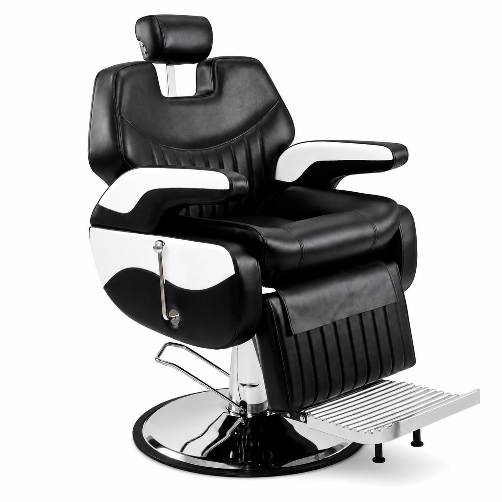 Sillón Barbero Con Comfort Profesional Koken Panda Premium