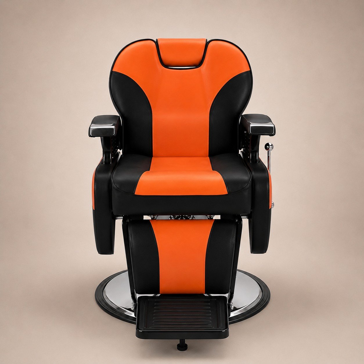 Sillón Barbero Diseño Atractivo Único Harly Orange 2