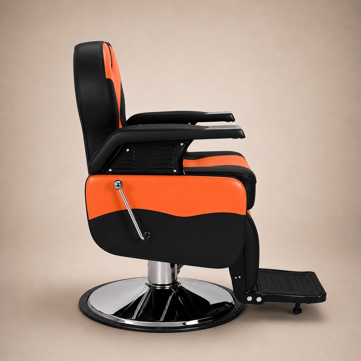 Sillón Barbero Diseño Atractivo Único Harly Orange 3