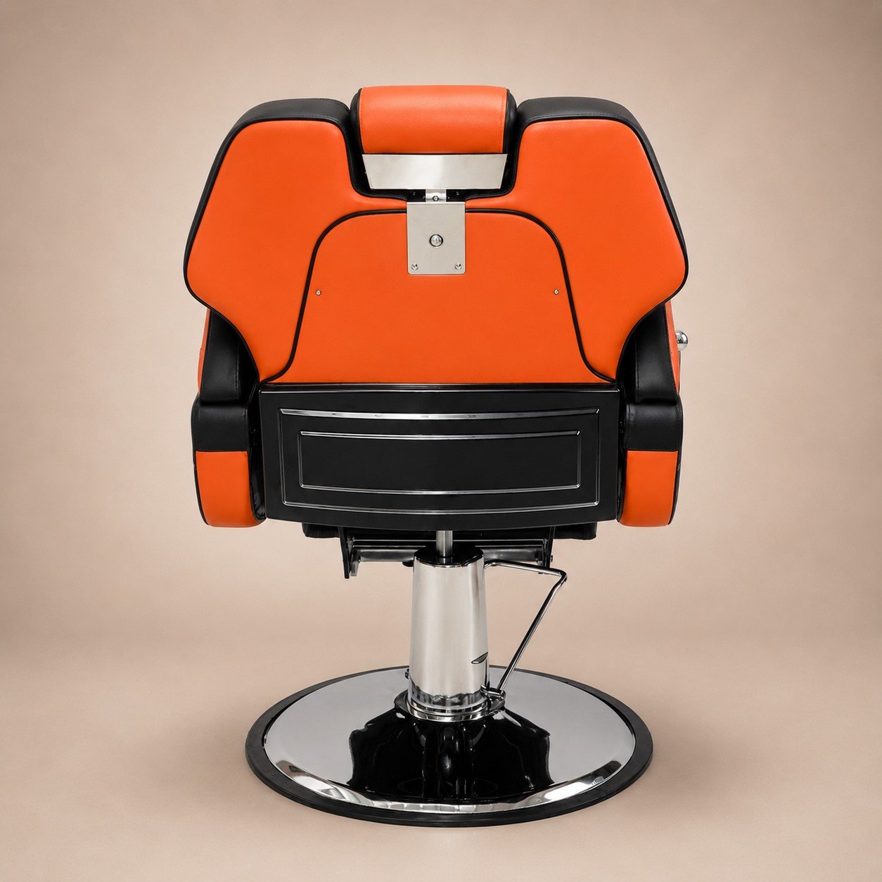 Sillón Barbero Diseño Atractivo Único Harly Orange 4