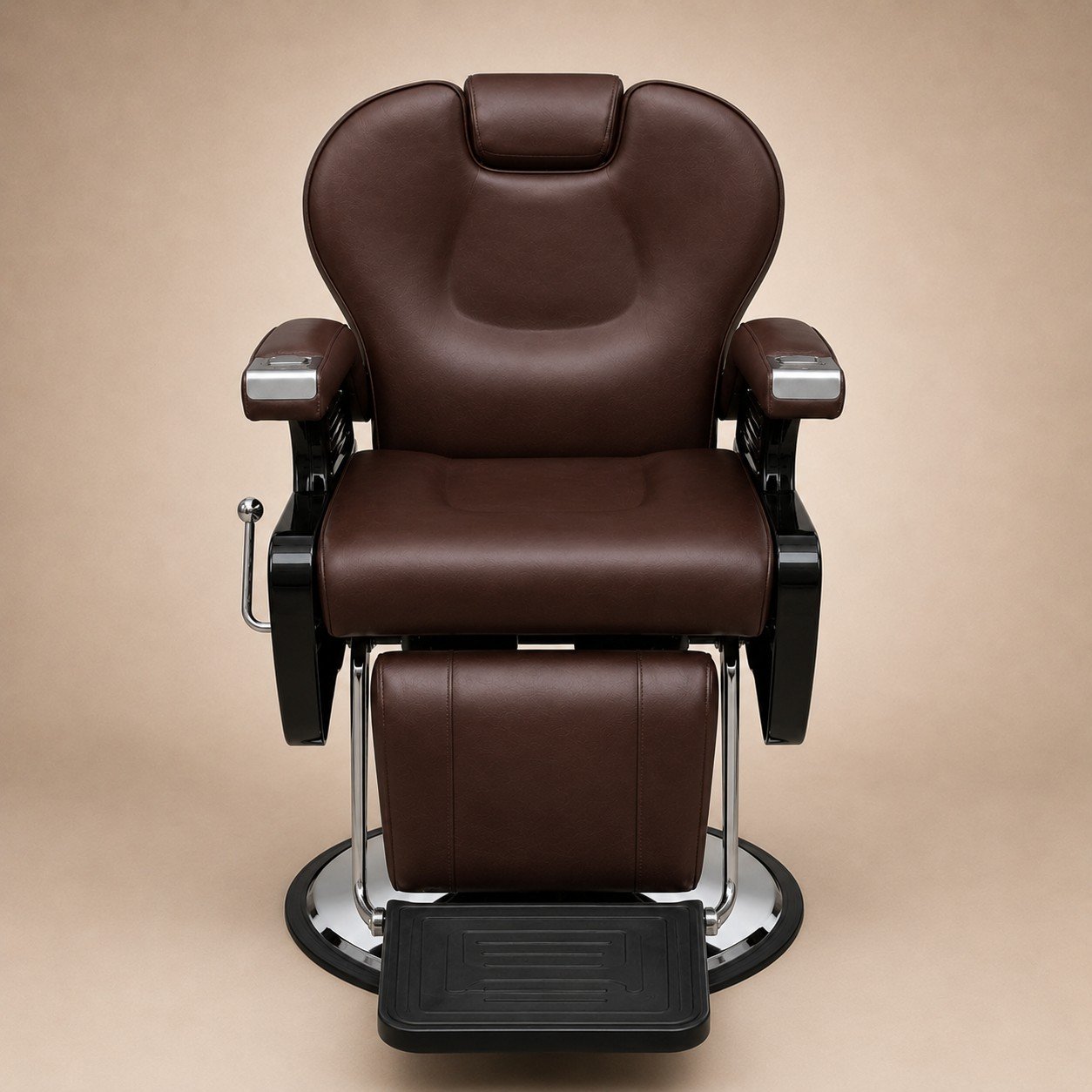 Sillón Barbero Estilo Elegante Único Harly Brown Classic 2