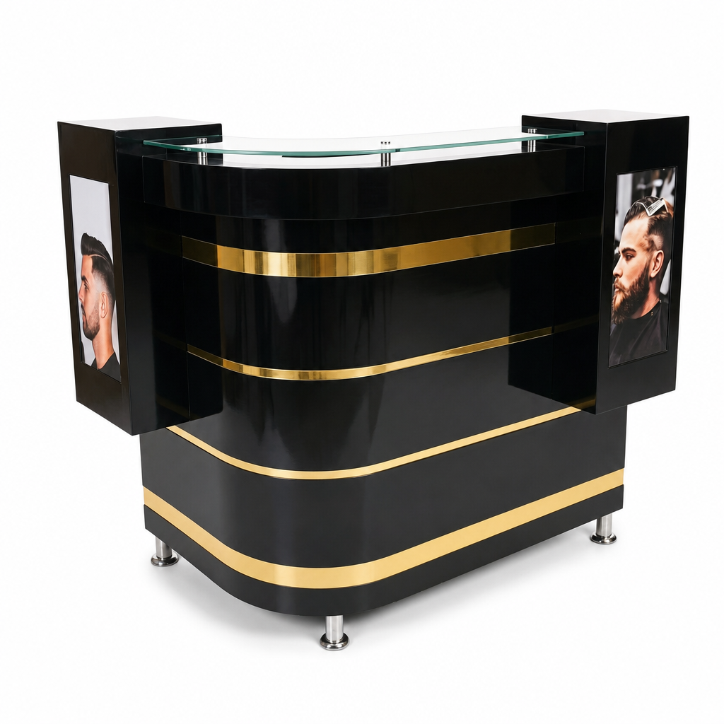 Counter de Recepcion Black & Gold
