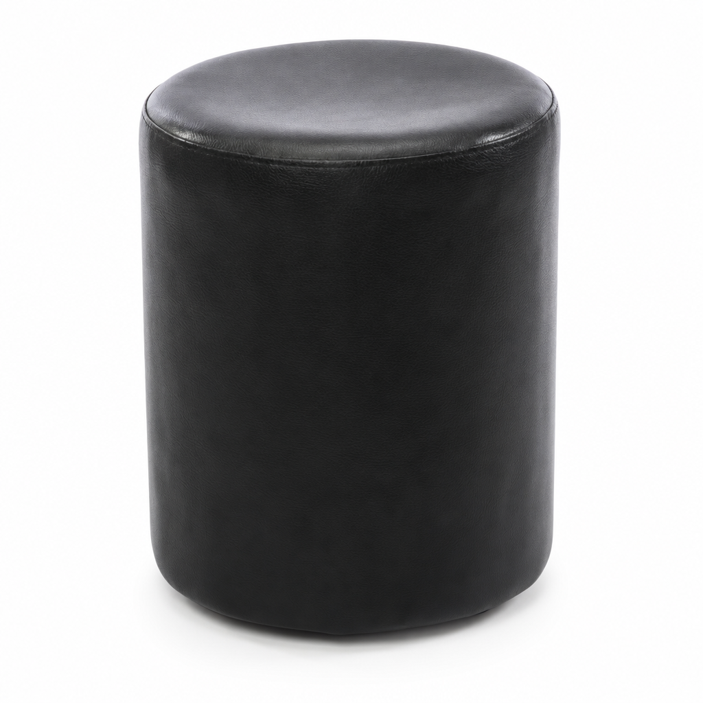 Silla Puff Auxiliar Cilindro Black