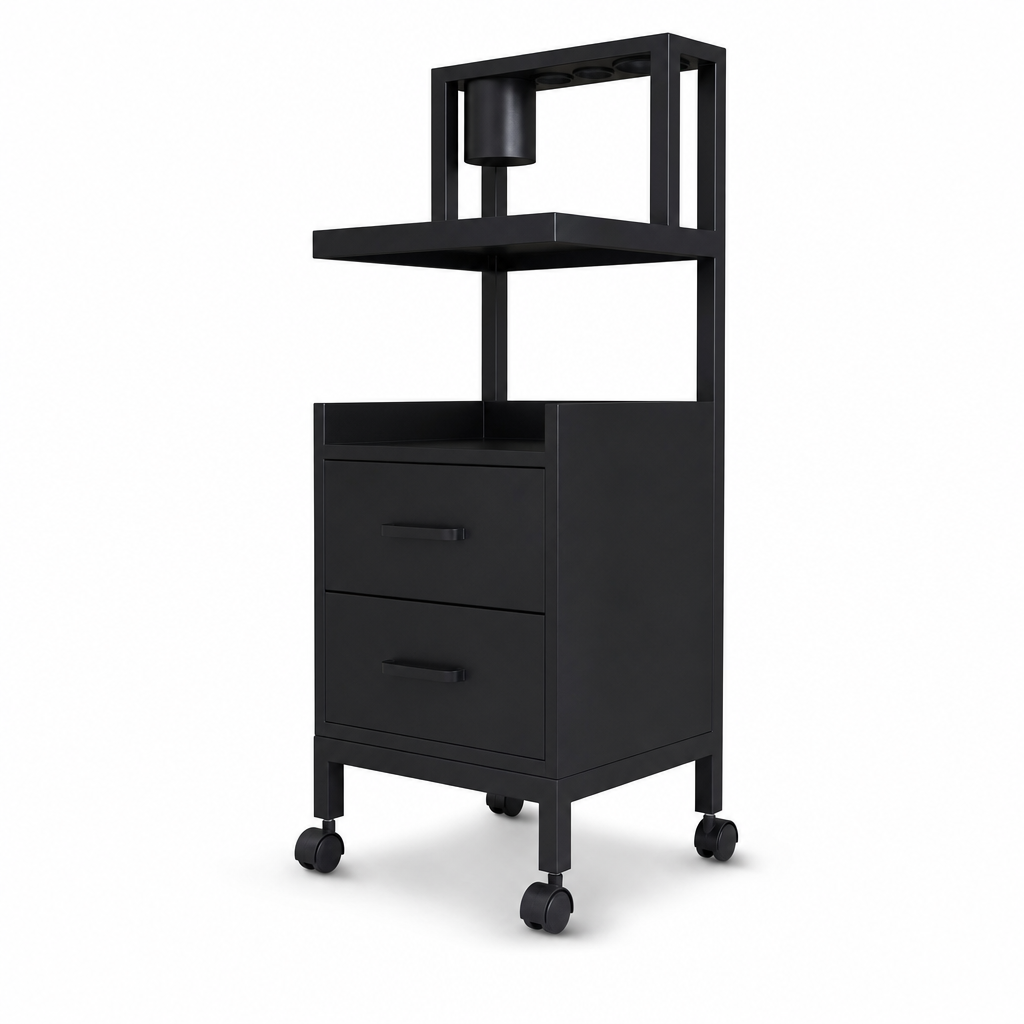 Gabinetes de peluquería de moda Jiuyi Negro