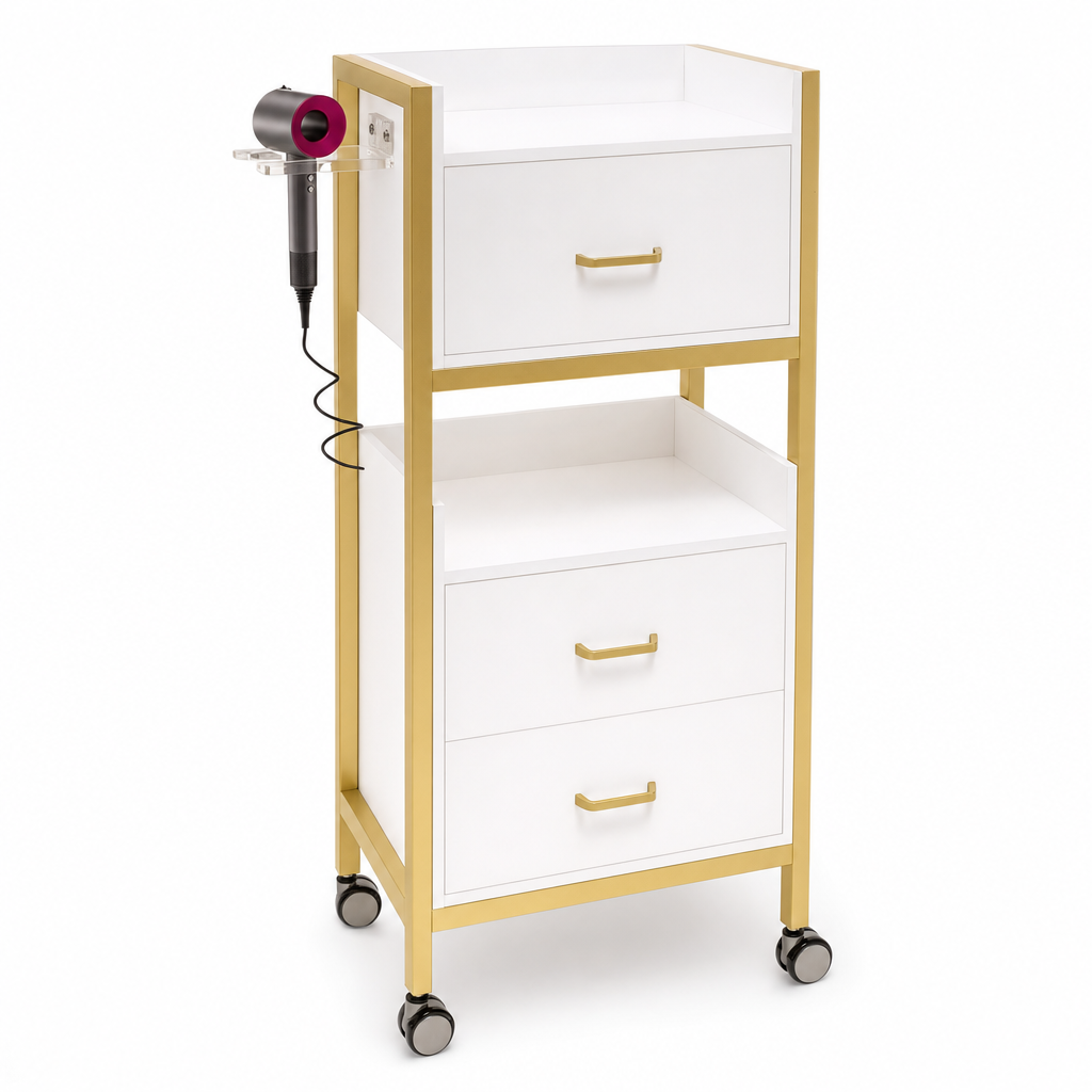 Carrito Auxiliar Diseño Útil Funcional Minnie White