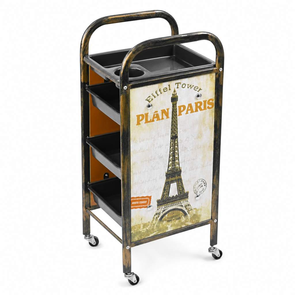 Carrito Auxiliar Con Diseño Compacto Paris