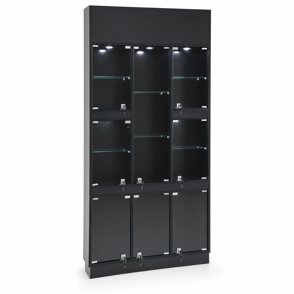 Exhibidor Vitrina Funcional Total Pro Noxar (Negro)