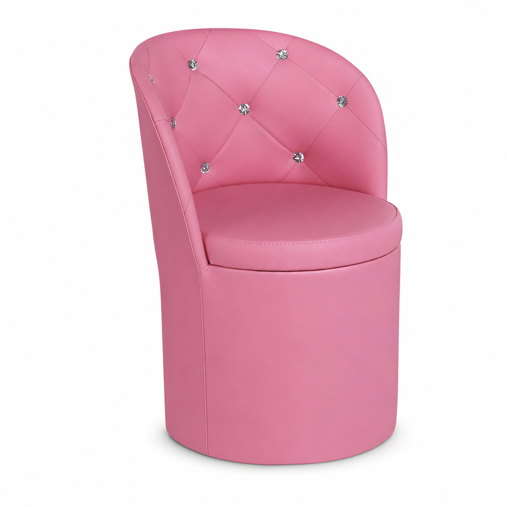 Puff con Respaldo Glam Liria (Rosa)