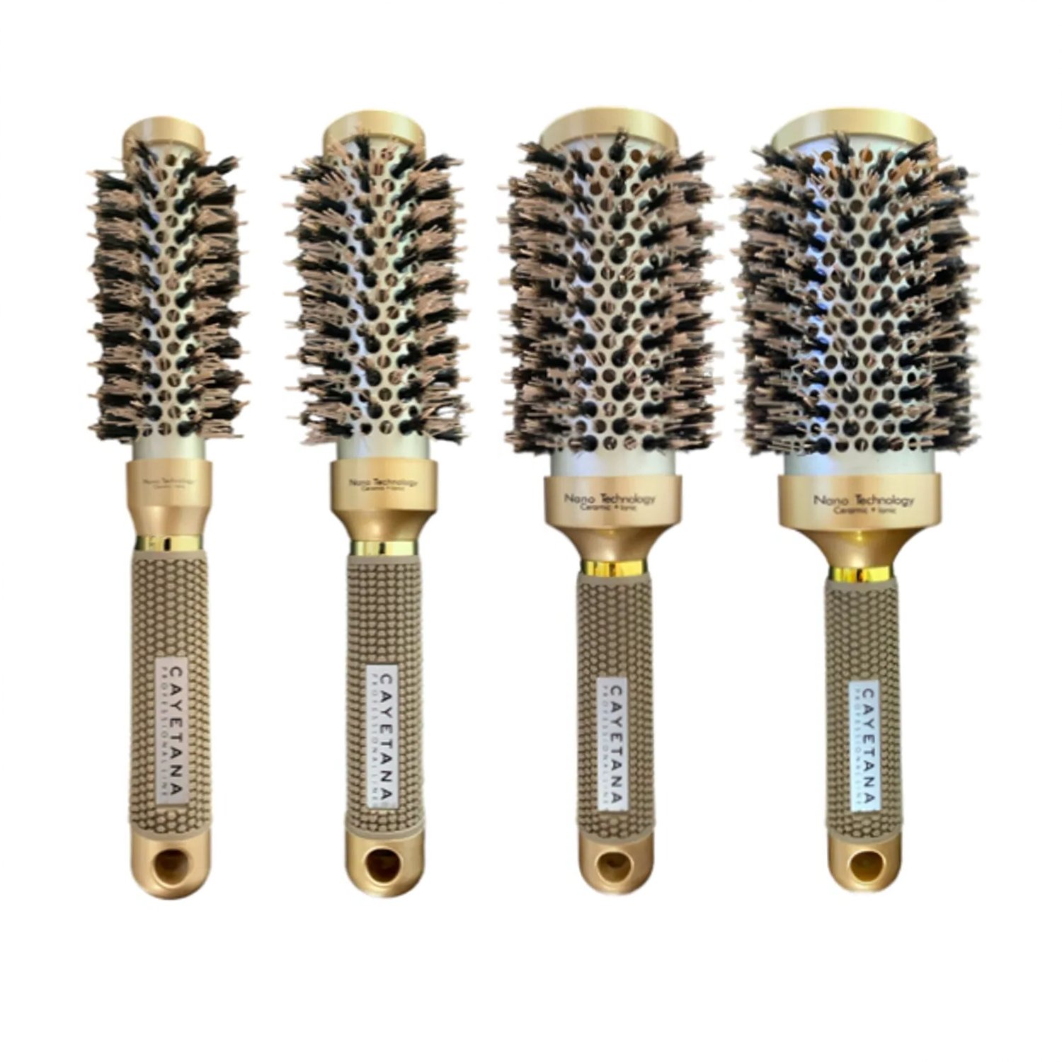 Kit Cepillo Térmico con Cerdas Mixtas Cayetana - zN°25, 32, 45, 53.