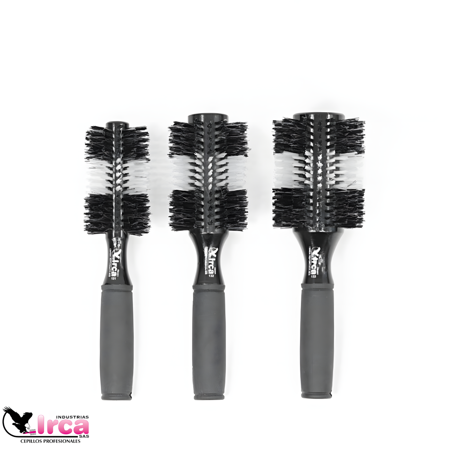 Kit de Cepillos Ebory Nylon Bicolor Irca - Kit 8