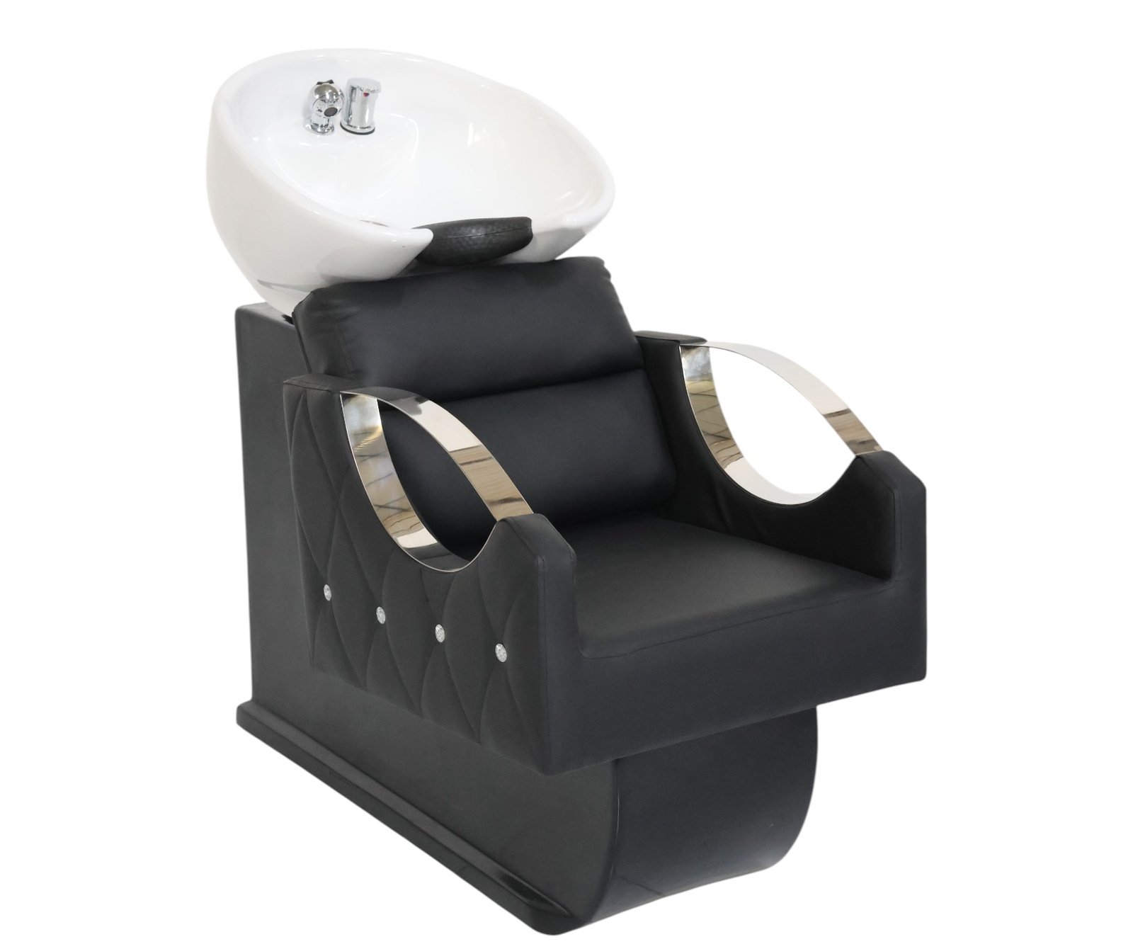 Lavacabezas Premium Negro Loza Blanca