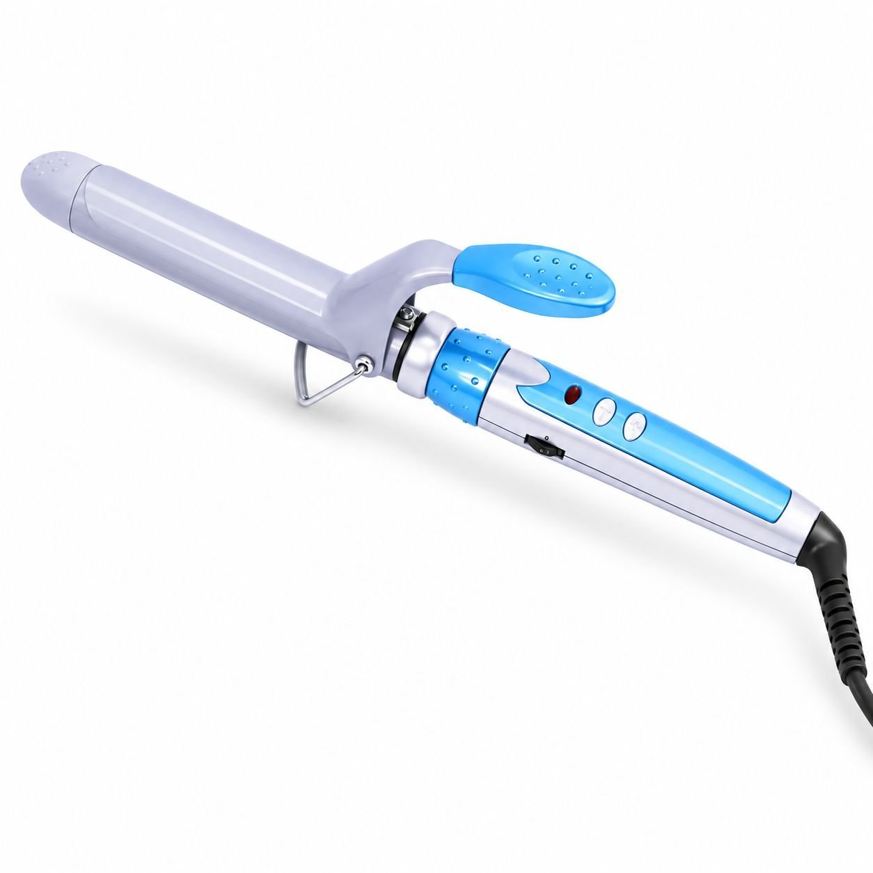 Tenaza Rizadora Profesional Digital Celeste — Control de Temperatura